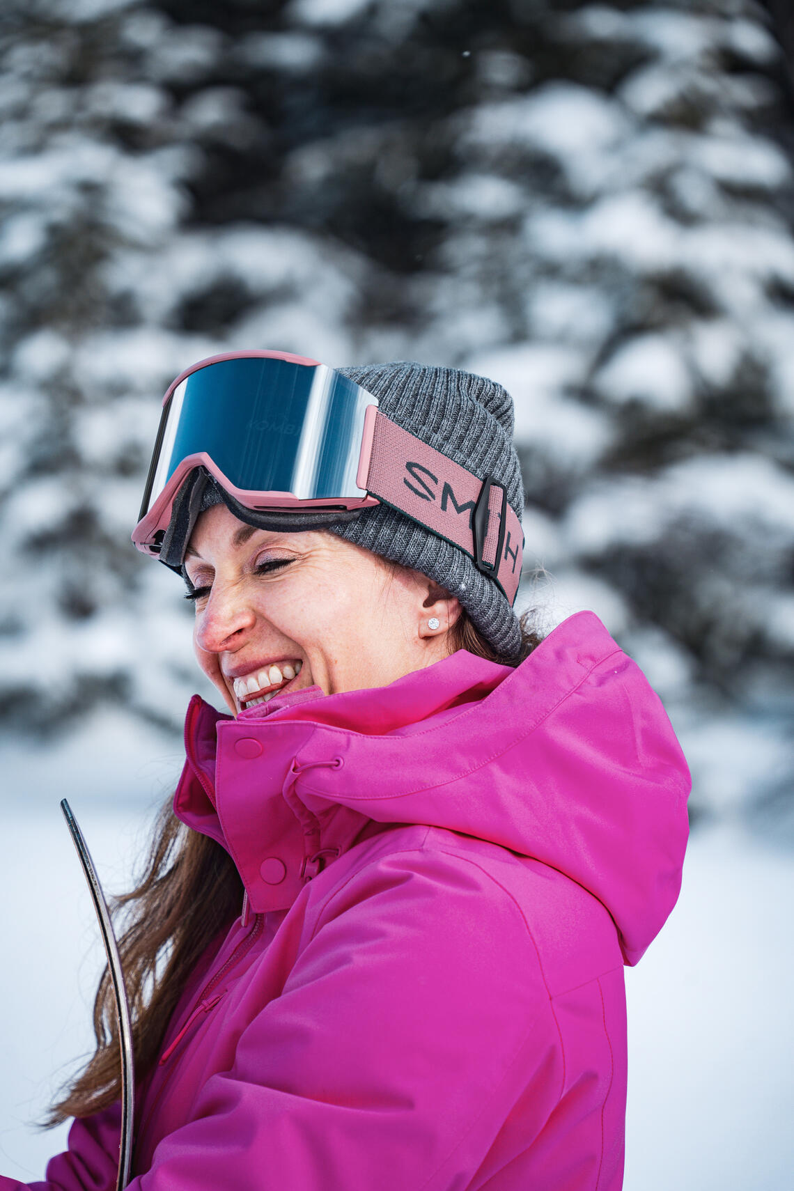 woman in winter gear outside